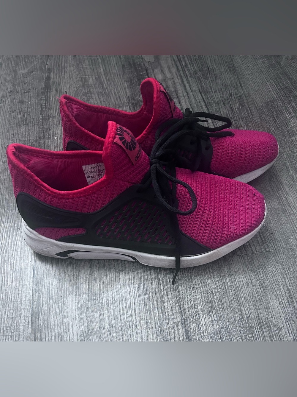 Akademik red & black men sneakers